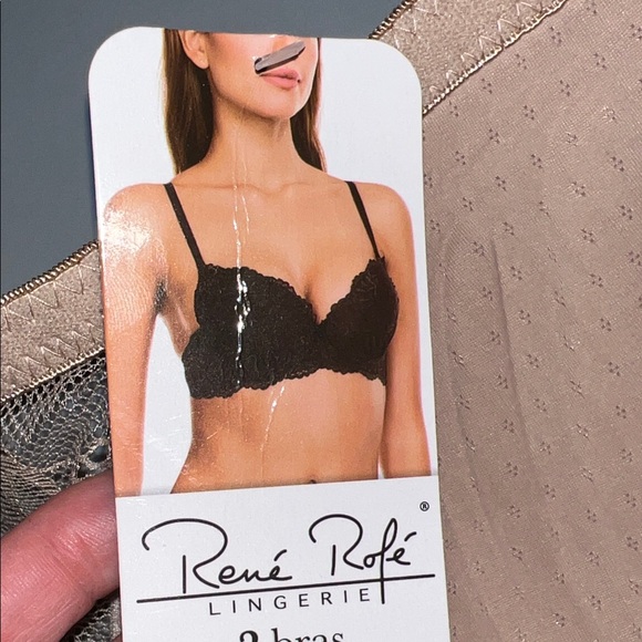 Rene Rofe Nude Lace Bra 38 C - Picture 6 of 6